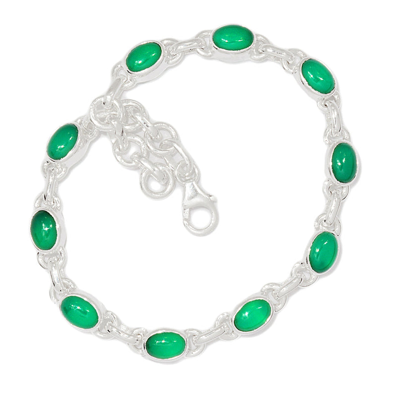 8.5" Green Onyx Bracelets - GROB71