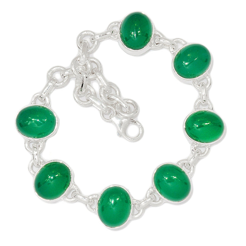 8.2" Green Onyx Bracelets - GROB73