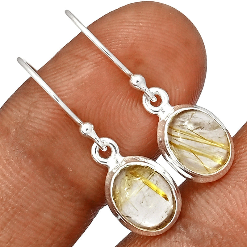 1.1" Golden Rutile Earrings - GRUE316