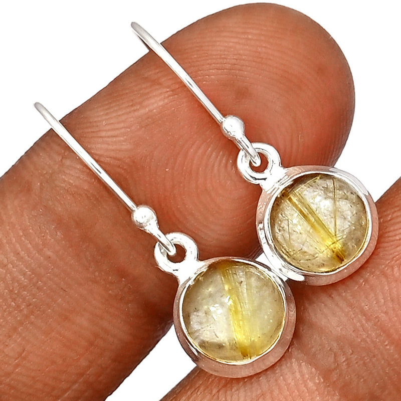 1.1" Golden Rutile Earrings - GRUE322