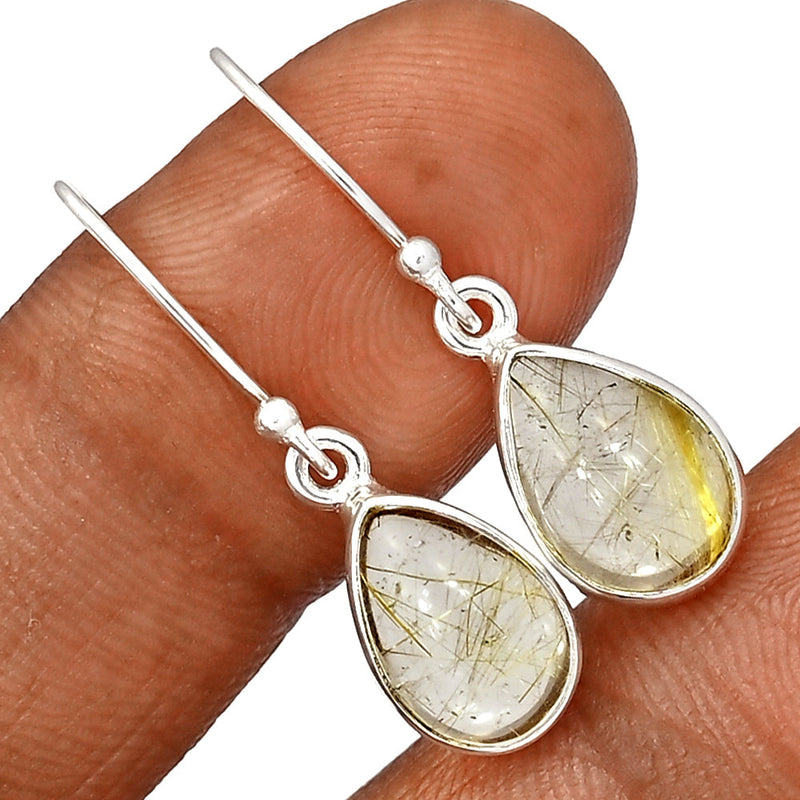 1.2" Golden Rutile Earrings - GRUE325