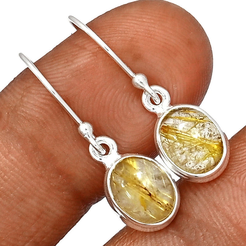 1.2" Golden Rutile Earrings - GRUE331