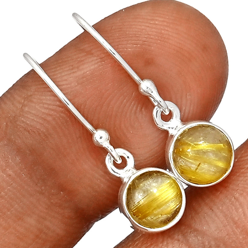 1" Golden Rutile Earrings - GRUE338