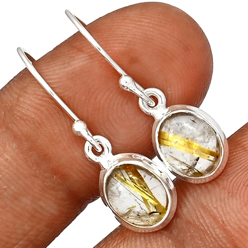 1.1" Golden Rutile Earrings - GRUE350