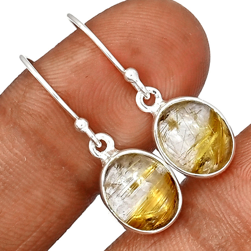 1.2" Golden Rutile Earrings - GRUE351