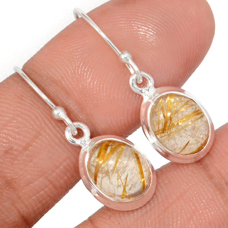 1.2" Golden Rutile Earrings - GRUE362