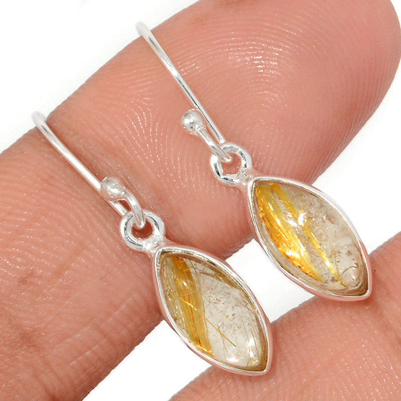 1.2" Golden Rutile Earrings - GRUE365