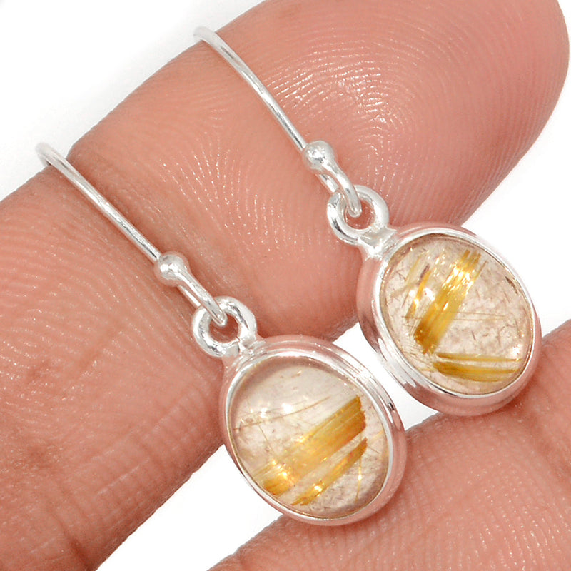 1.2" Golden Rutile Earrings - GRUE367