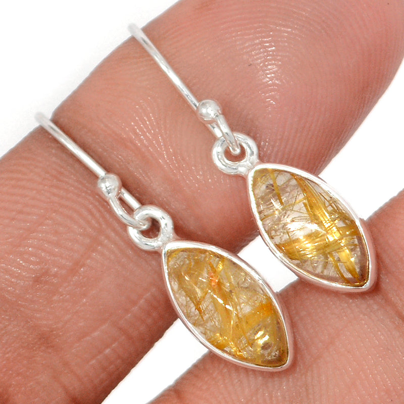 1.2" Golden Rutile Earrings - GRUE399