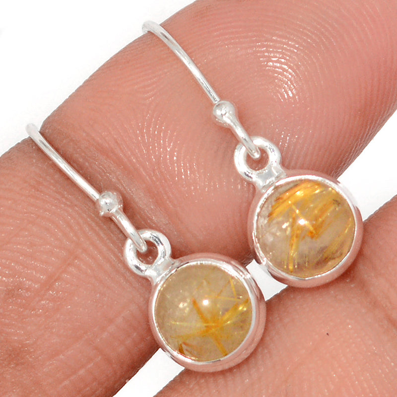 1" Golden Rutile Earrings - GRUE400