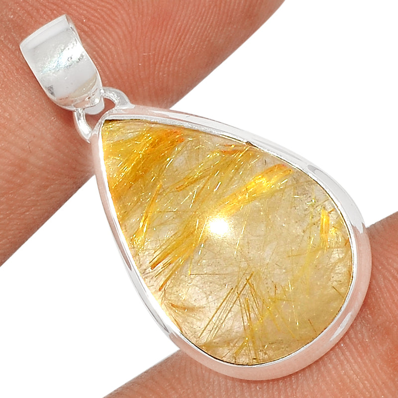 1.3" Golden Rutile Pendants - GRUP1942