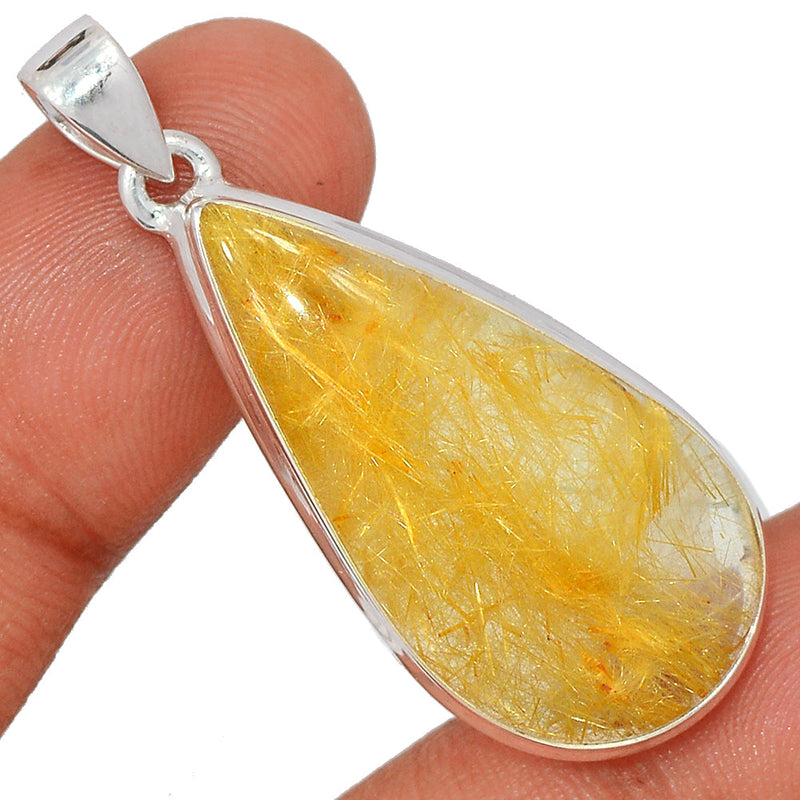 1.7" Golden Rutile Pendants - GRUP2133