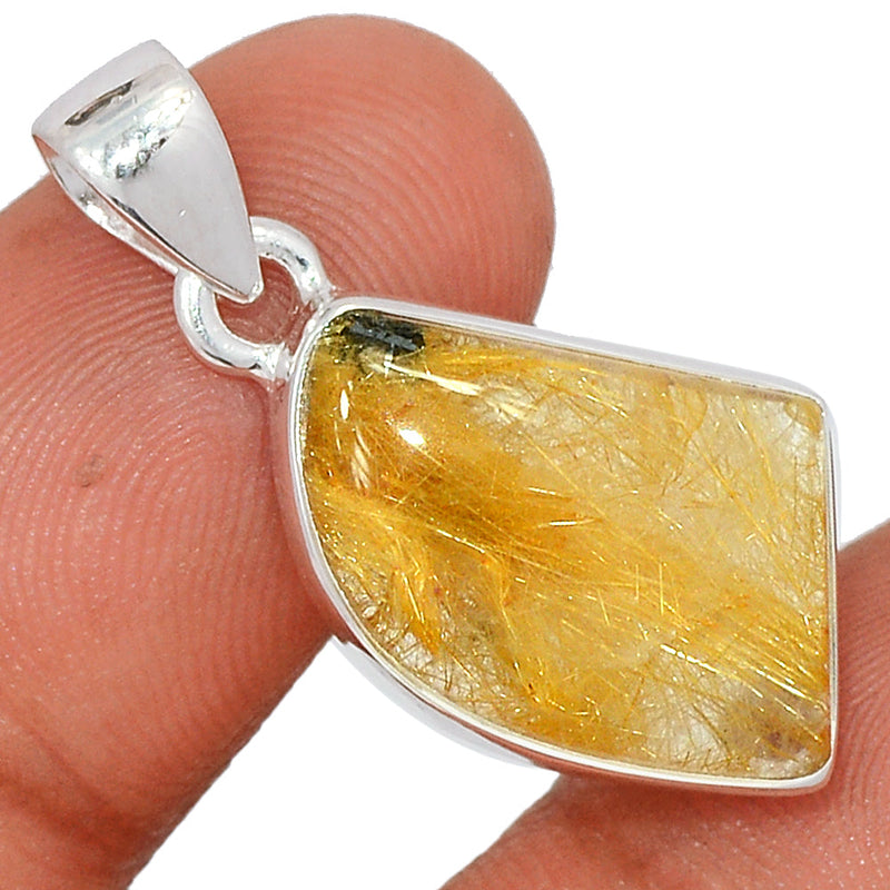 1.2" Golden Rutile Pendants - GRUP2155