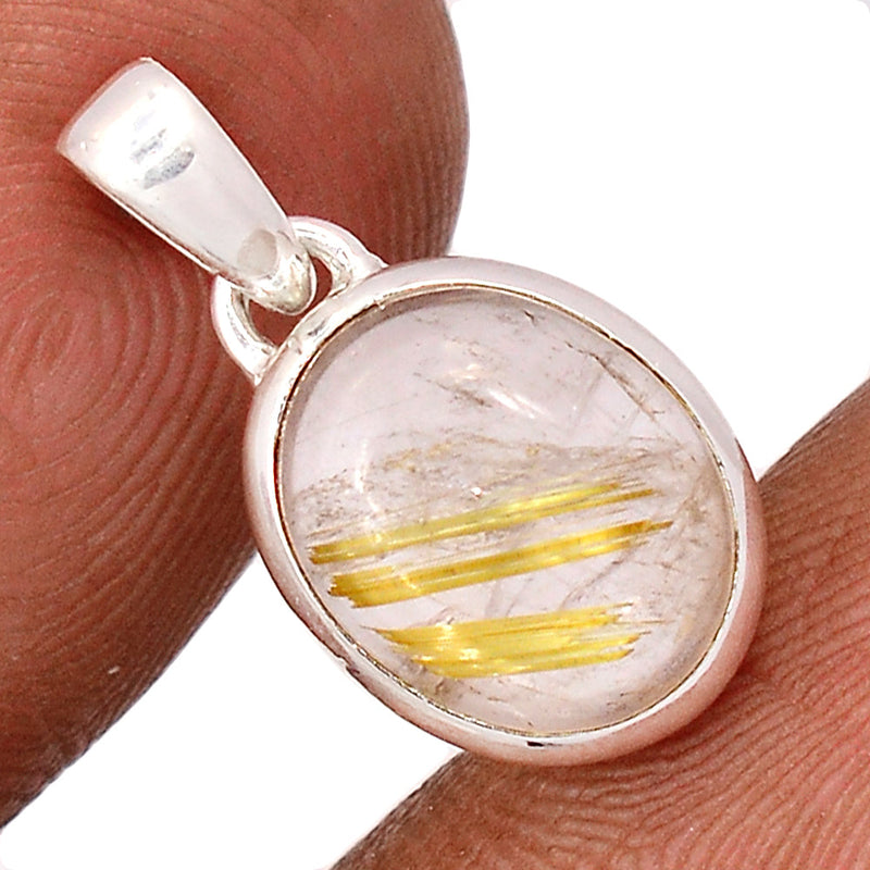 0.7" Golden Rutile Pendants - GRUP2161