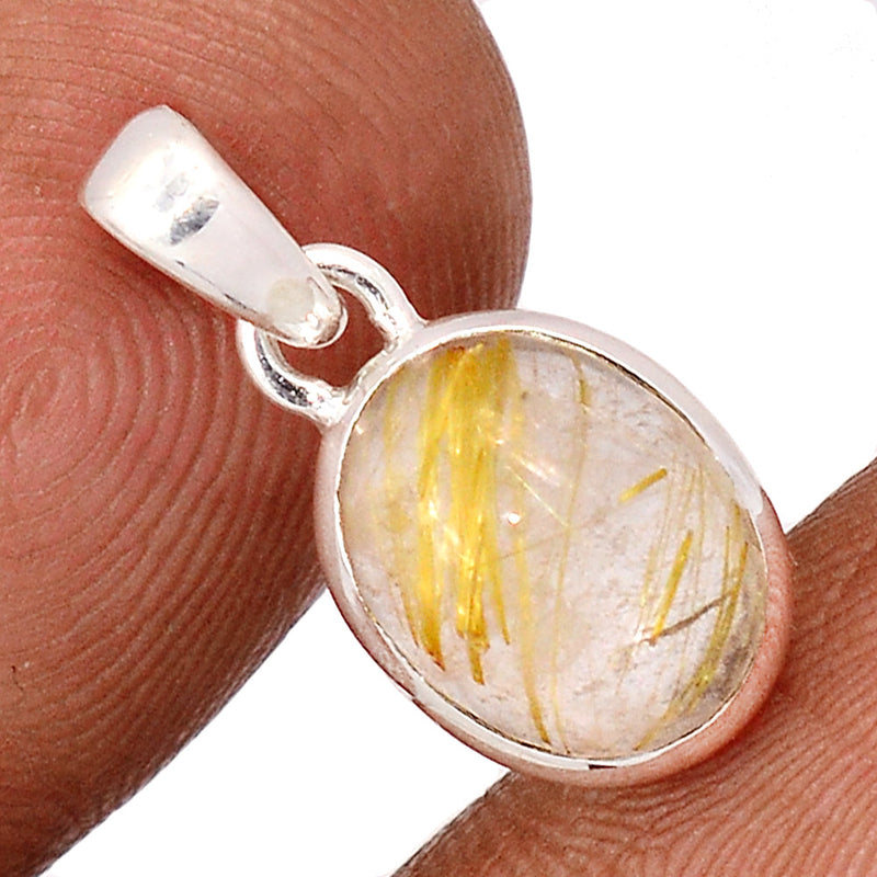 0.7" Golden Rutile Pendants - GRUP2165