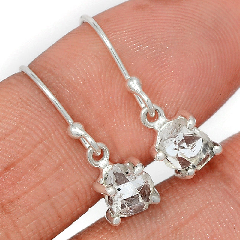 0.8" Claw - Herkimer Diamond Earrings - HKDE1013