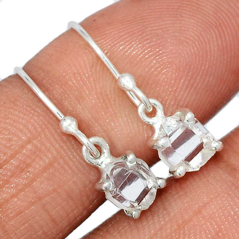 0.8" Claw - Herkimer Diamond Earrings - HKDE1078