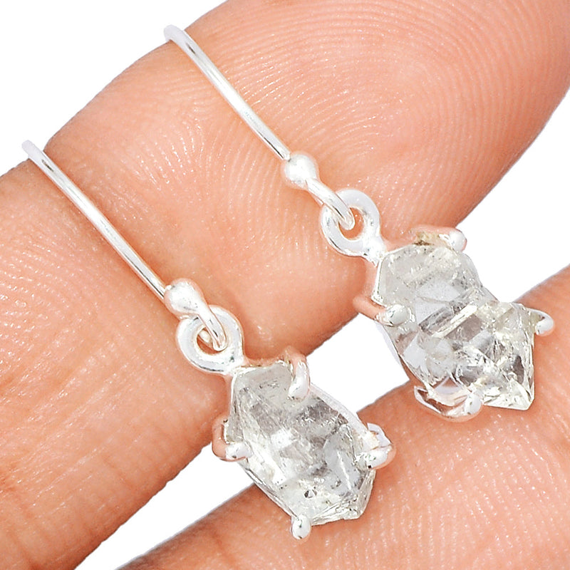 1.1" Claw - Herkimer Diamond Earrings - HKDE1095