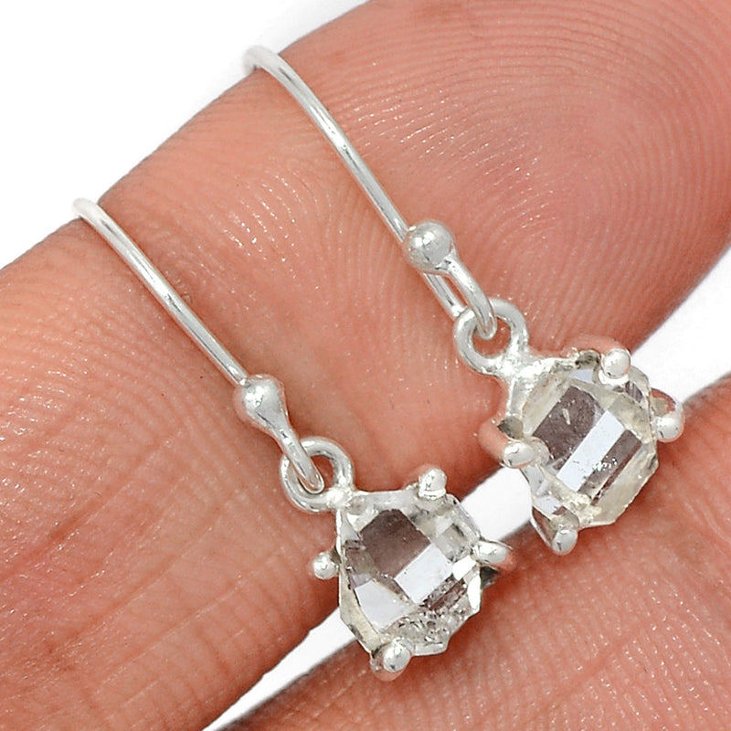 0.8" Claw - Herkimer Diamond Earrings - HKDE944