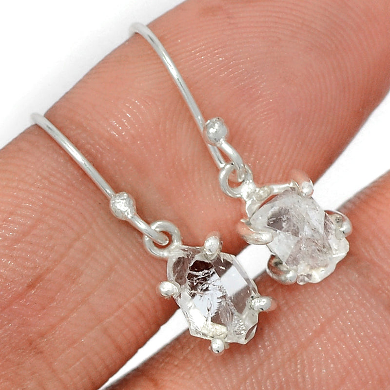 1" Claw - Herkimer Diamond Earrings - HKDE946