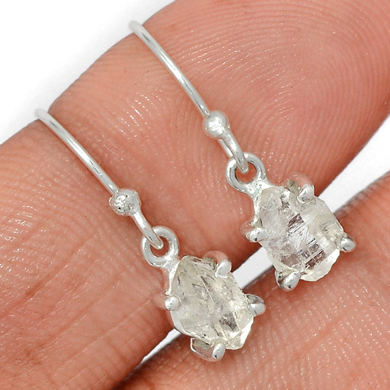 0.8" Claw - Herkimer Diamond Earrings - HKDE949