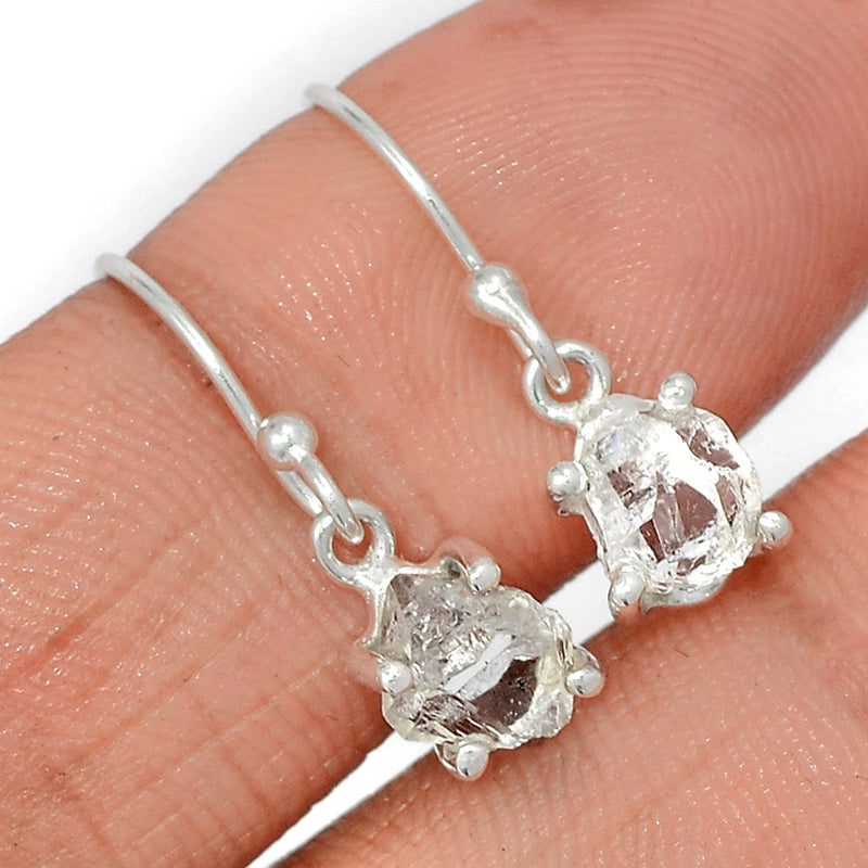 0.8" Claw - Herkimer Diamond Earrings - HKDE962