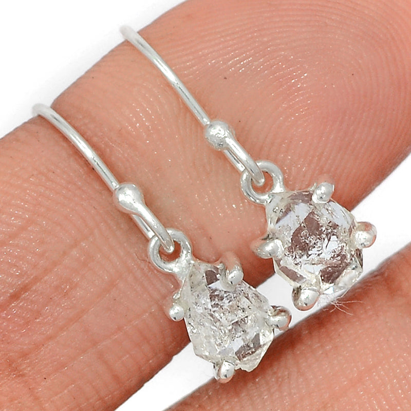 0.8" Claw - Herkimer Diamond Earrings - HKDE979