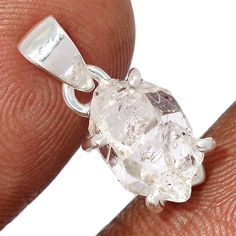 0.7" Claw - Herkimer Diamond Pendants - HKDP3175