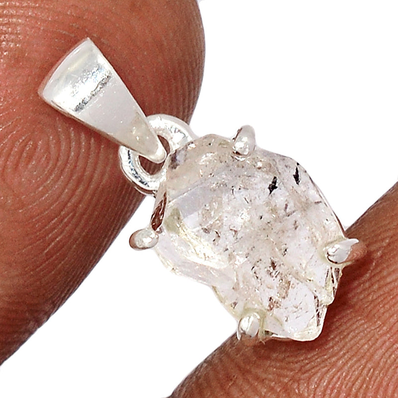 0.7" Claw - Herkimer Diamond Pendants - HKDP3188