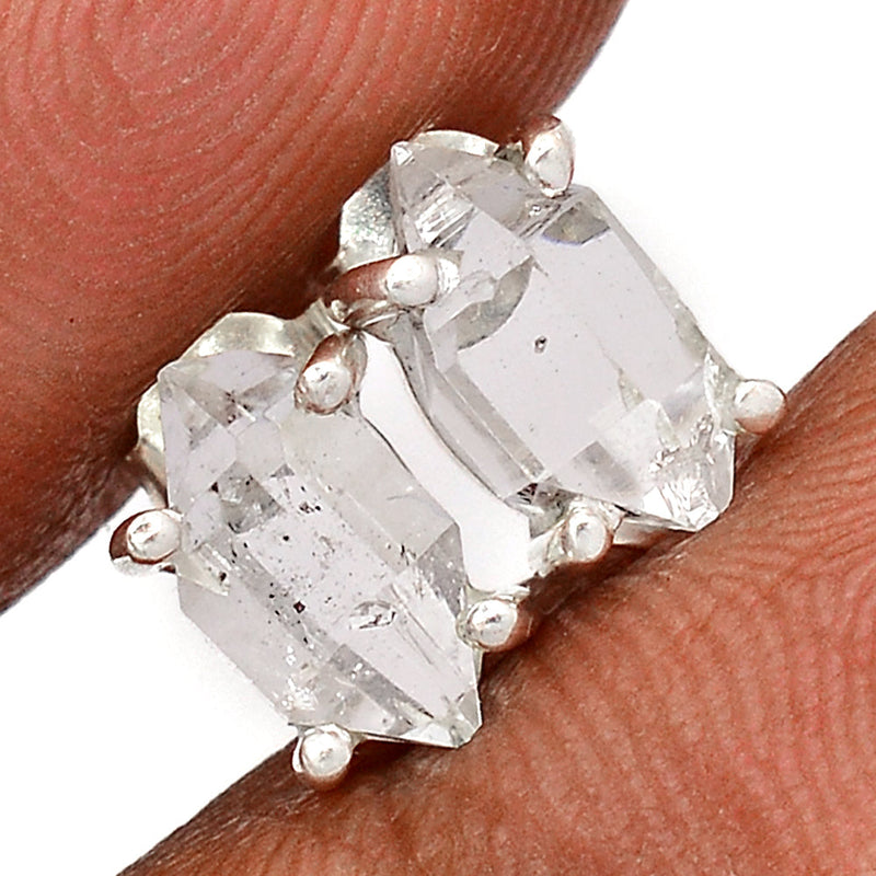 Claw - Herkimer Diamond Studs - HKDS622