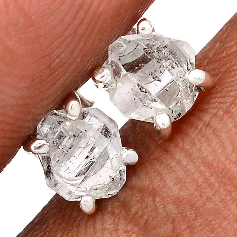 Claw - Herkimer Diamond Studs - HKDS626