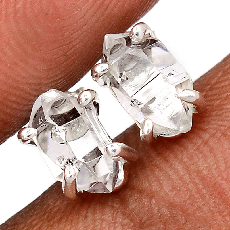 Claw - Herkimer Diamond Studs - HKDS629