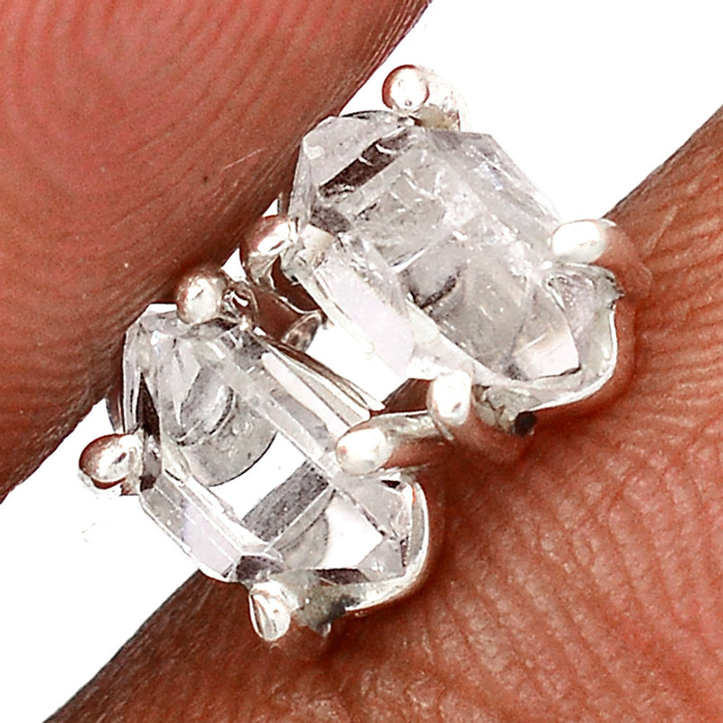 Claw - Herkimer Diamond Studs - HKDS637