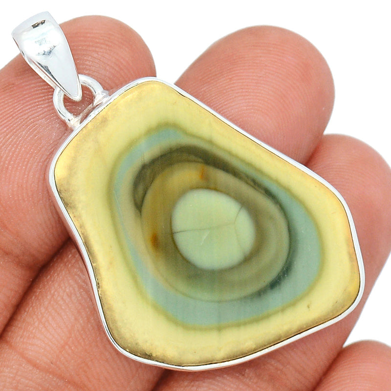 1.8" Imperial Jasper Slice Pendants - IJSP517