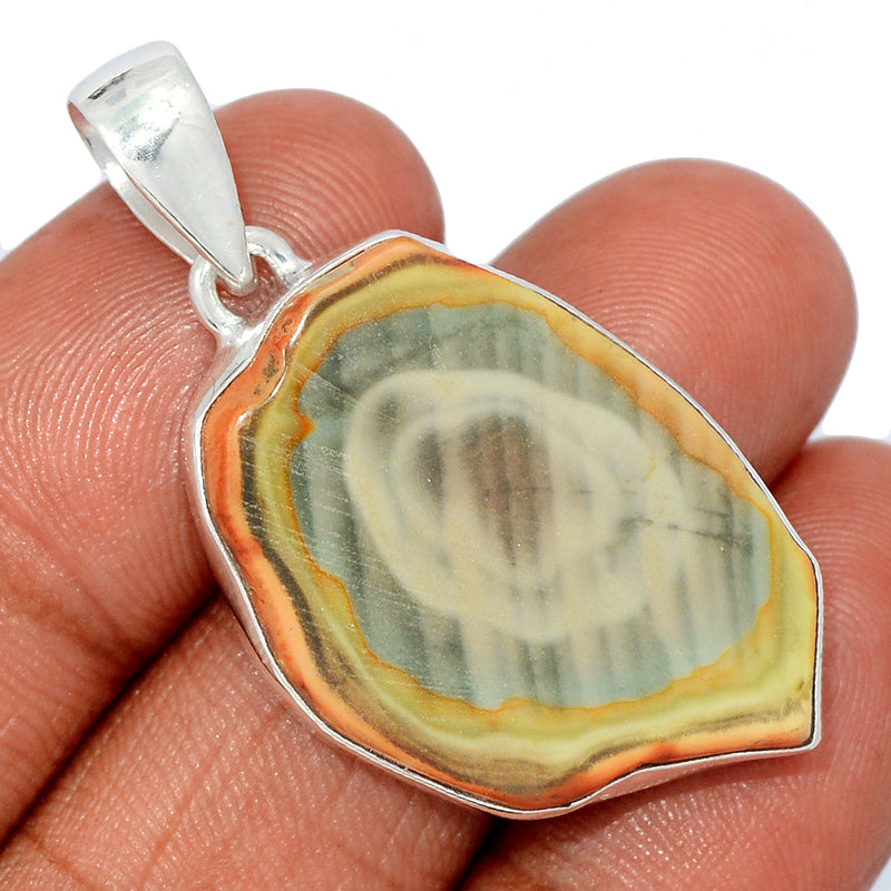 1.7" Imperial Jasper Slice Pendants - IJSP522