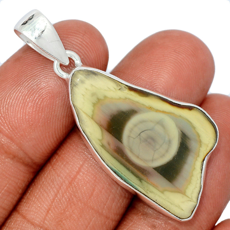 1.8" Imperial Jasper Slice Pendants - IJSP542