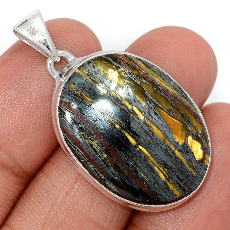 1.6" Iron Tiger Eye Pendants - ITEP677