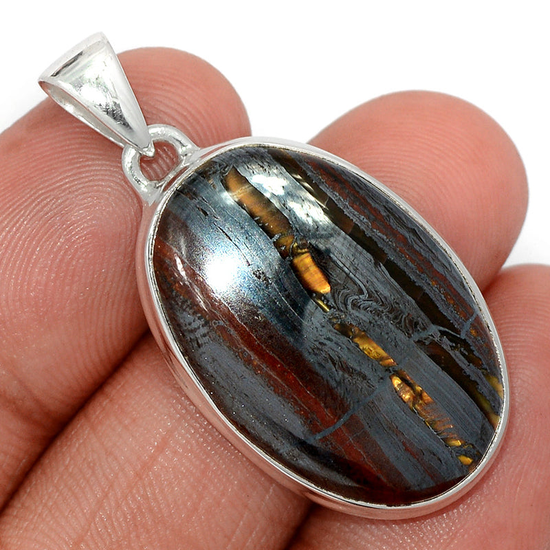 1.6" Iron Tiger Eye Pendants - ITEP678