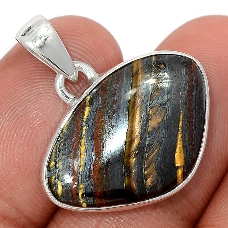 1.1" Iron Tiger Eye Pendants - ITEP685