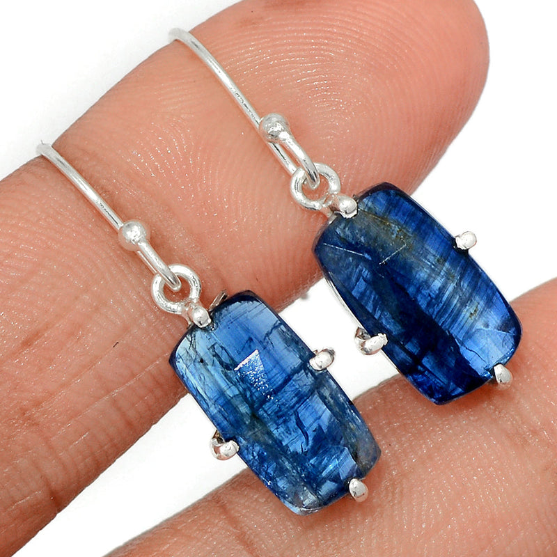 1.2" Claw - Kyanite Faceted Earrings - KYFE237