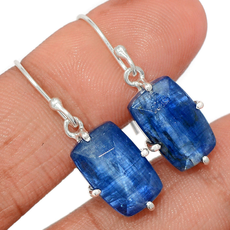 1.2" Claw - Kyanite Faceted Earrings - KYFE240