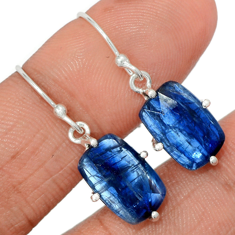 1.2" Claw - Kyanite Faceted Earrings - KYFE243