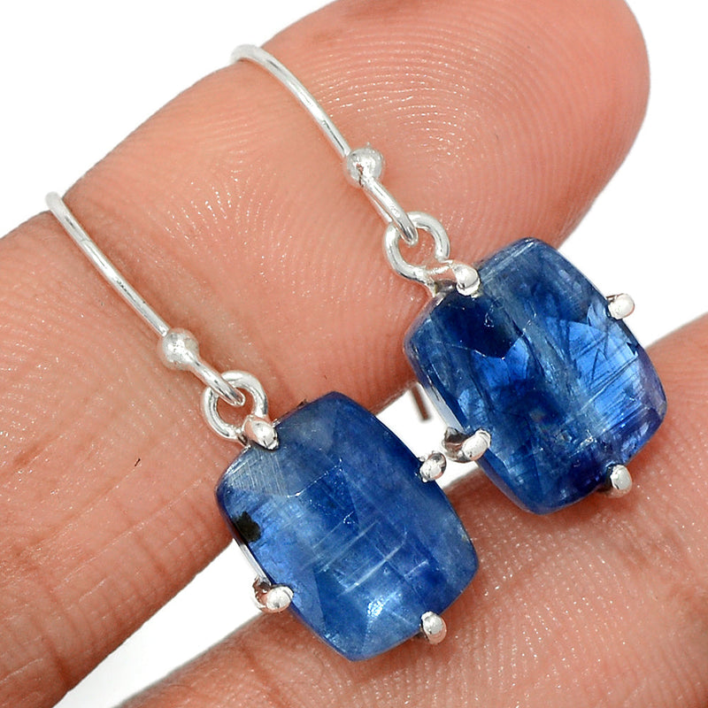 1.1" Claw - Kyanite Faceted Earrings - KYFE244