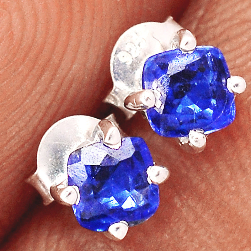 Kyanite Faceted Studs - KYFS174