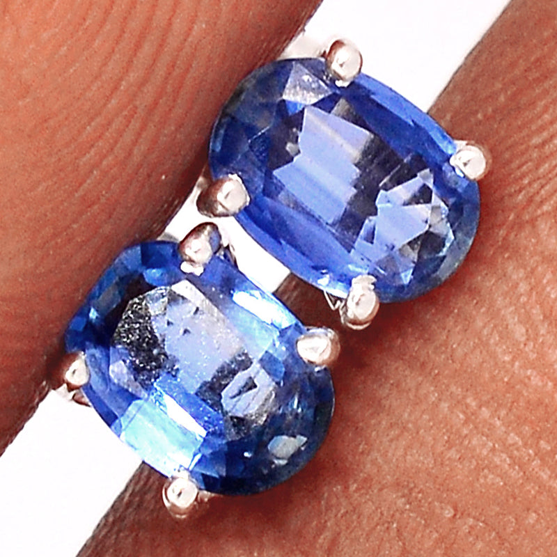 Kyanite Faceted Studs - KYFS175