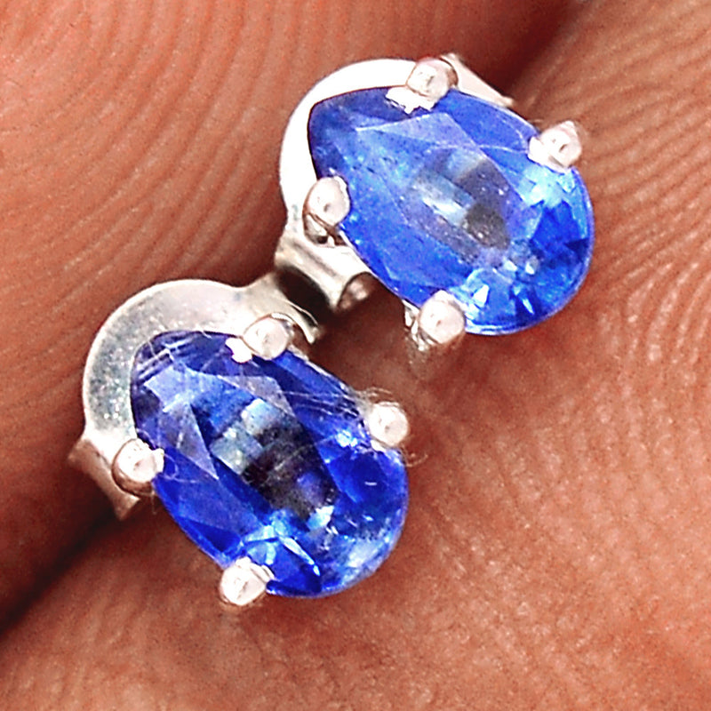 Kyanite Faceted Studs - KYFS176