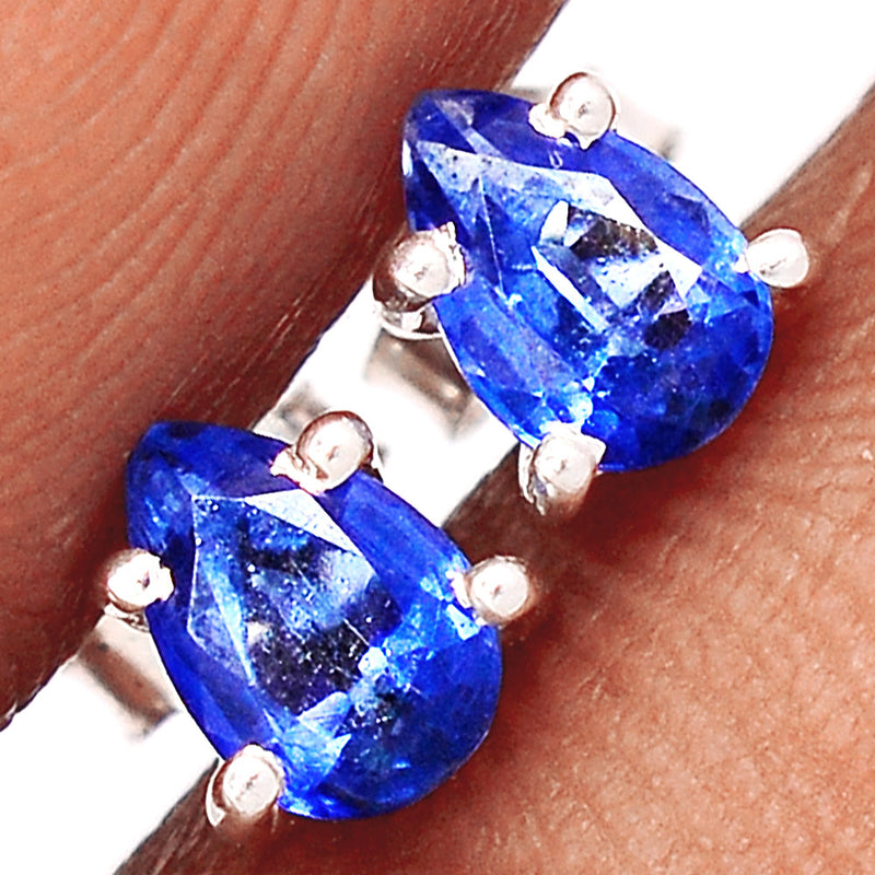 Kyanite Faceted Studs - KYFS187