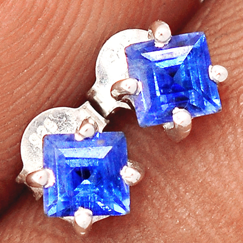 Kyanite Faceted Studs - KYFS210