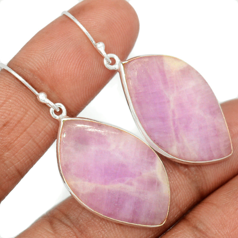 1.8" Kunzite Cabochon Earrings - KZTE130