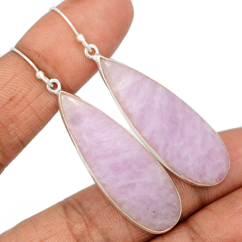 2.2" Kunzite Cabochon Earrings - KZTE131